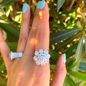 Flower Cz ring